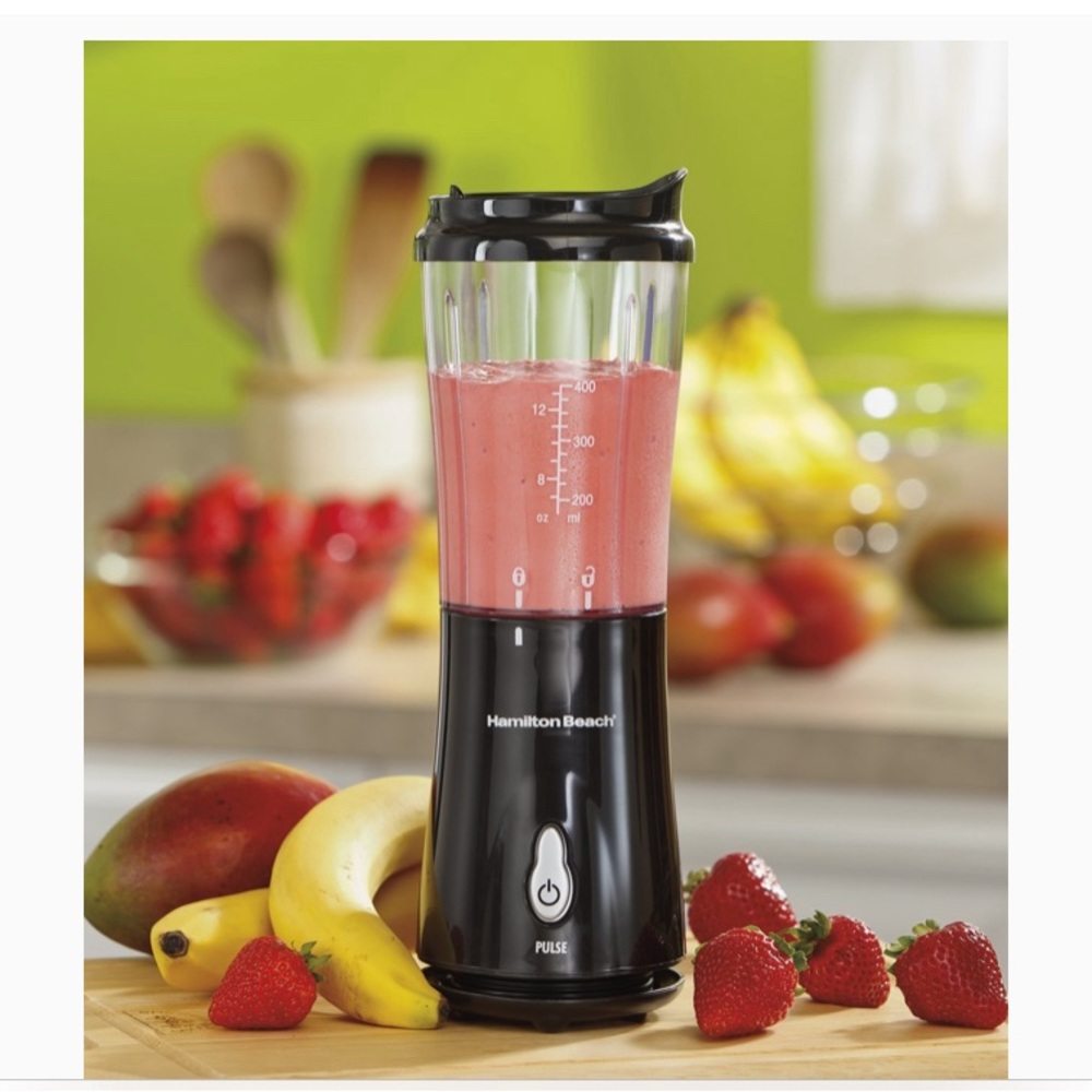 Brand New Hamilton Beach 51101B Personal Blender with Travel Lid, Black